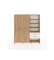 Arges Dolap 16 Raflı 2 Çekmeceli 3 Kapaklı 220x30x243 Çam-Çam/Aytaşı