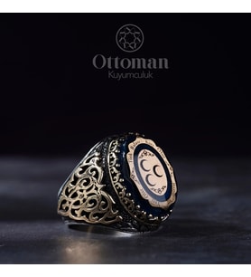 Üç Hilal Model Gümüş Erkek Yüzük