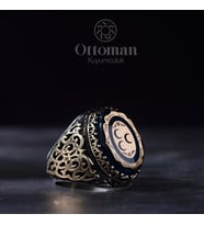 Üç Hilal Model Gümüş Erkek Yüzük