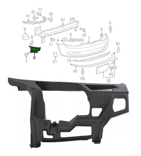 Golf 6 Sağ Ön Tampon Baglantı Braketi 2009-2013 5K0807724B