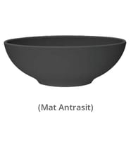 TOLEDO ÇANAK LAVABO 40cm TURAVİT - MAT ANTRASİT