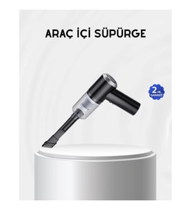 Mey İthalat® Kablosuz El Süpürgesi – Araç İçi Temizlik İçin 5500PA Güçlü Emiş, USB Şarjlı