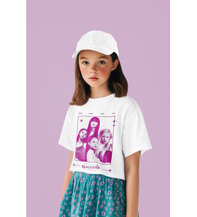 Blackpink Müzik Grubu Baskılı Unisex Çocuk Tişört (1-12 Yaş)