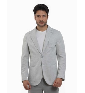 Dufy Haki Erkek Slim Fit Armürlü Mono Yaka Ceket - 104433