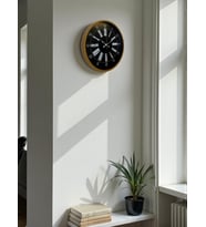 36 Cm Kahverengi Dekoratif Duvar Saati (Standart)
