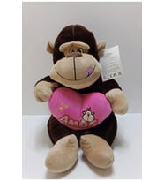Sevimli Maymun Peluş Büyük Boy 40 (Çok Renkli)