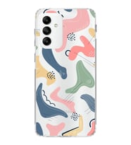 Samsung Galaxy M13 Kapak Abstract Tasarımlı Şeffaf Silikon Kılıf