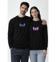 STİTCH & ANGEL KOMBİN SWEATSHİRT (Siyah)