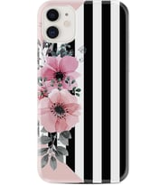 Apple iPhone 11 12 13 Mini Kılıf Desemli Silikon Flowers 4 1390