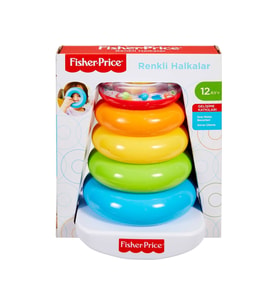 Fisher Price Renkli Halkalar Üst Üste Dizilebilir Gjy49 (Çok Renkli)