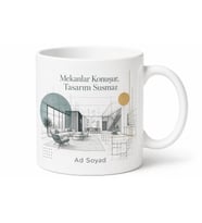 Mimari İç Mekan Tasarımı Mobilya Trendleri Şık Yaşam Temalı Porselen Kupa Bardak Hediye