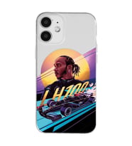 Iphone 12 Uyumlu Lewis Hamilton Tasarımlı Şeffaf Telefon Kılıfı