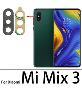 Xiaomi Mİ MİX 3 Arka Kamera Camı Lens Yapışkanlı