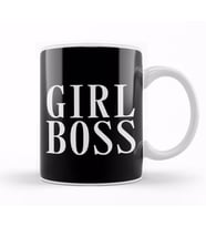 Feminist Girl Boss Slogan Kupa Bardak Porselen