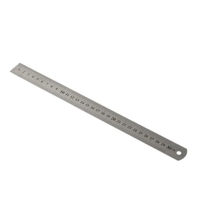 Kraf Çelik Cetvel 30 cm Inch Ölçülü 