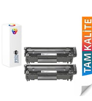Plusprint Hp Laserjet 3030 Yazıcı Uyumlu 12A Muadil Toner 2'li Paket (Siyah)