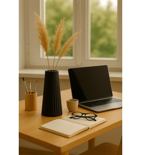 Modern Dekoratif Vazo – Minimalist Tasarım, 18 cm , Çok Amaçlı Dekoratif Vazo (Renk Seçenekli)