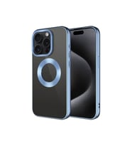 Apple iPhone 15 Pro Uyumlu Kılıf Tek Kamera Çerçeveli Logo Gösteren Zore Omega Kapak