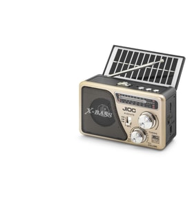 Nostaljik Fm Radyo Usb Tf Solar Şarjlı El Fenerli Kamp Hoparlörü H531UTS