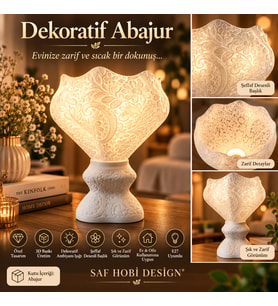 Saf Hobi Design® Dekoratif Abajur