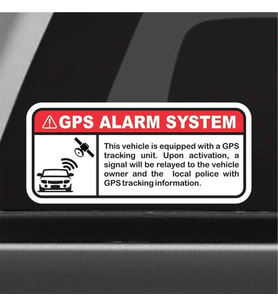 4 adet Gps Tracing Takip Etiketi Uyarı Yapıştırması 10cm  md2