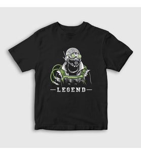 Presmono Unisex Çocuk Siyah Octane Apex Legends T-Shirt 232192tt