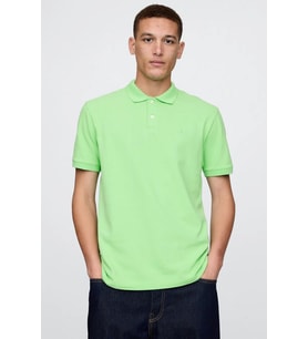 Gap Logo Erkek Polo Yaka Tişört (Yeşil)