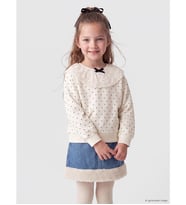 LCW Kids Ekru Bebe Yaka Kız Çocuk Sweatshirt