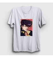 Presmono Unisex Beyaz Josuke Joestar Anime Jojo T-Shirt 321770tt