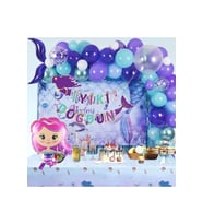 Lüks Deniz Kızı Balon Folyo Balon Set