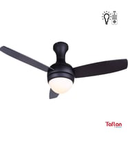 Kaşkar Taflan D48045 2 Kanatlı 52" Aydınlatmalı Uzaktan Kumandalı Tavan Vantilatörü (Siyah)
