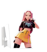 K-POP Mira Ayaklı Pano Demon Hunter Huntrix Temalı Masaüstü Fotoğraf Not Panosu 47x35 cm