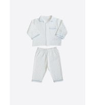 Organik Rory 2'li Pijama Takımı Mavi