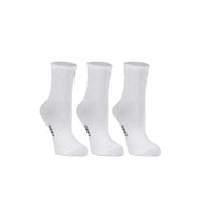 Ozzy Socks Kadın 3'lü Beyaz Renkli Çizgisiz Kısa Konç Tenis Çorabı