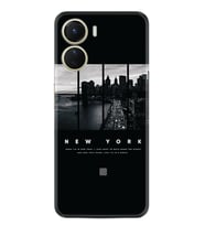 Vivo Y16 Kılıf Silikon Desen Özel Seri New York 1612