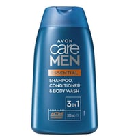 Avon Care Men Essential 3’ü 1 arada Sampuan, Bakım Kremi ve Duş Jeli 200 Ml.