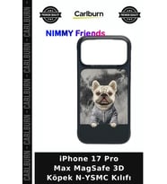 iPhone 17 Pro Max MagSafe 3D Köpek N-YSMC Kılıfı Cep Aksesuarı Telefon Kabı Cihaz Kapağı