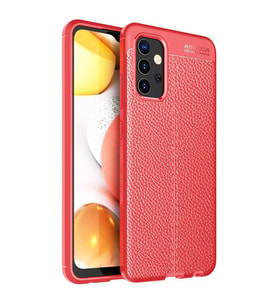 Samsung Galaxy A32 4G Kılıf Deri Tarzı Niss Silikon Case (Kırmızı)
