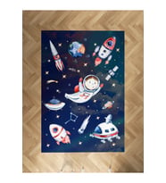 MEKTA HOME BEBEK VE ÇOCUK ODASI Uzaylı Astronot Desenli Halı