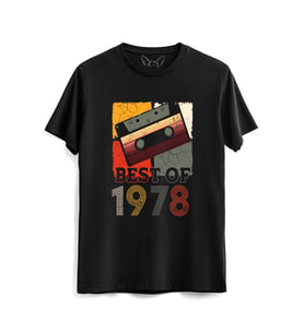 Vintage 1978 Best Of Siyah Tshirt