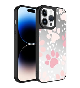 Apple iPhone 14 Pro Kılıf Aynalı Desenli Kamera Korumalı Parlak Zore Mirror Kılıf Pati