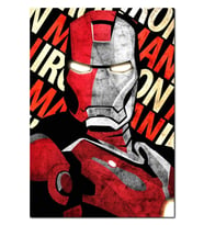 Ahşap Tabloiron Man Demir Adam Desenli Görsel (50x70 Cm Boyut)