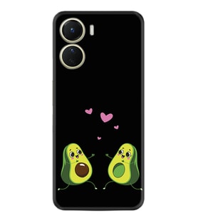 Vivo Y16 Kılıf Silikon Desen Özel Seri Aşık Avokadolar 1642