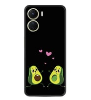 Vivo Y16 Kılıf Silikon Desen Özel Seri Aşık Avokadolar 1642