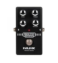 NUX RECTO-DIST Distortion Pedalı (Profesyonel - American High Gain)  Klasik American Rectifier Amfi Tonu, Agresif Distortion, Bas ve Tiz EQ Kontrolleri, Metal ve Hard Rock İçin İdeal  Ölçüler: 122 x 72 x 47 mm