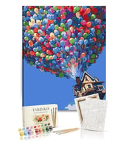 Sayılarla Boyama Seti 40 x 50 cm Tuval Şasesine Gerili Yukarı Bak