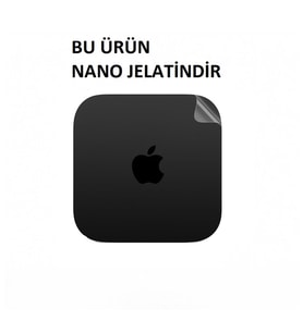 Apple TV 4K Uyumlu Üst taraf için Şeffaf Nano Jelatin Ultra koruyucu