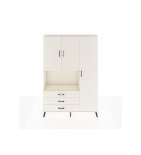 Arges Gardrop 7 Raflı 3 Çekmeceli 3 Kapaklı 132x30x195 Aytaşı-Aytaşı