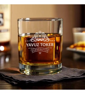 İsme Özel Tasarım Viski Bardağı
