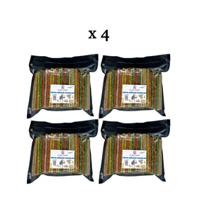 4 X 50 Adet 200 Adet Renkli Munchy Ödül Çubuğu Kemik Vakumlu Özel Ambalajında